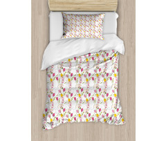 Tulips and Poppies Duvet Cover Set