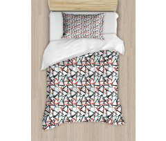 Retro Abstract Pattern Duvet Cover Set