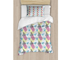 Pastel Funky Memphis Duvet Cover Set