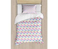 Sketchy Colorful Daisy Duvet Cover Set