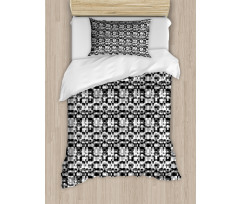 Asymmetric Greyscale Duvet Cover Set