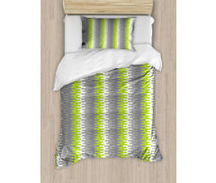 Wavy Vertical Stripes Duvet Cover Set