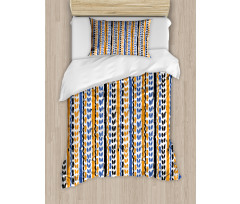 Watercolor Zigzag Lines Duvet Cover Set