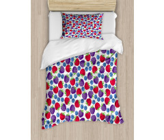 Wild Fruits Pattern Duvet Cover Set