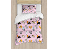 Colorful Baby Kittens Duvet Cover Set