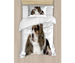 Rabbit Puppy Pet Friends Duvet Cover Set