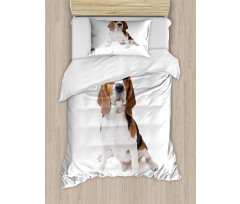 Puppy Dog Friend Posing Duvet Cover Set