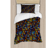 Victorian Mosaic Tiles Duvet Cover Set