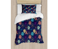 Exotic Hibiscus Design Duvet Cover Set