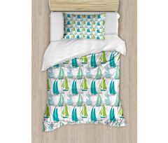 Sailing Boat Theme Duvet Cover Set