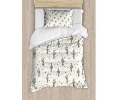 Cactus Plants in Pots Duvet Cover Set