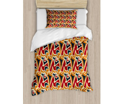 Chaotic Graffiti Art Duvet Cover Set