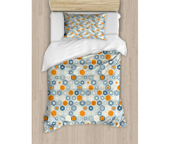 Bullseye Hexagon Motifs Duvet Cover Set