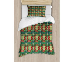 Colorful Azulejo Tiles Duvet Cover Set