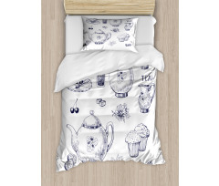 Teapots and Cups Duvet Cover Set