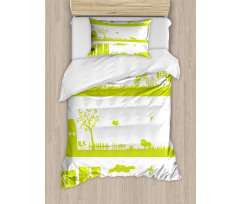 Landscape Pattern Duvet Cover Set