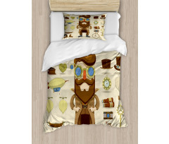 Hipster Gentleman Duvet Cover Set