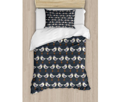 Cartoon Retro Animals Duvet Cover Set