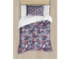 Romantic Flowers Garden Duvet Cover Set