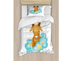 Cartoon Goat Duvet Cover Set