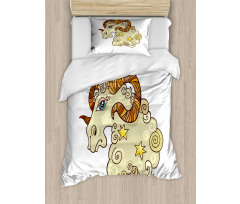 Comic Ram Stars Duvet Cover Set