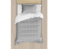 Symmetrical Simple Motifs Duvet Cover Set