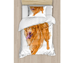 Playful Dog Duvet Cover Set