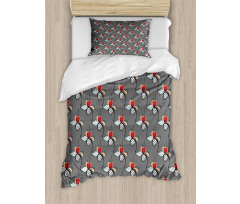 Abstract Herb Motifs Duvet Cover Set