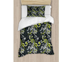 Vintage Foliage Swirls Duvet Cover Set