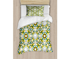 Geometric Lace Pattern Duvet Cover Set