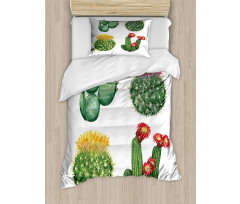 Watercolor Tropical Art Duvet Cover Set