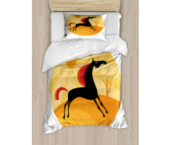 Abstract Animal Desert Duvet Cover Set