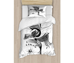 Abstract Phoenix Design Duvet Cover Set