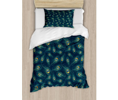 Exotic Peacock Design Duvet Cover Set