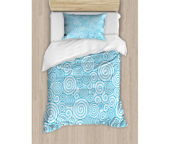 Sea Wave Swirls Duvet Cover Set