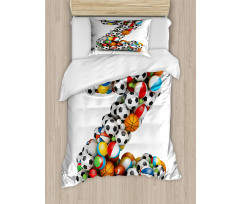 Colorful Sports Balls Duvet Cover Set