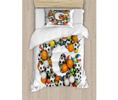 Teen Sports Fans Name Duvet Cover Set