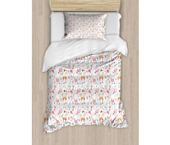 Deer Snail Owl Duvet Cover Set