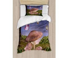 Enchanted Forest Fungi Duvet Cover Set