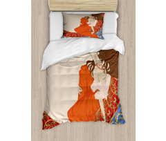 Lady Antique Dress Duvet Cover Set