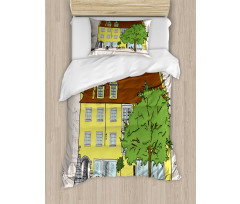 Old Building in Lindau Duvet Cover Set