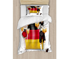 Traditional Man Woman Duvet Cover Set