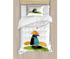 Romantic Animals Hugging Duvet Cover Set