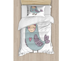 Russian Folk Sirin Bird Duvet Cover Set