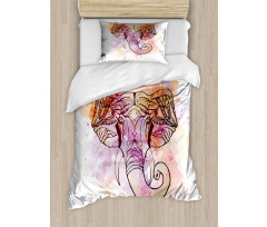 Oriental Wisdom Figure Theme Duvet Cover Set