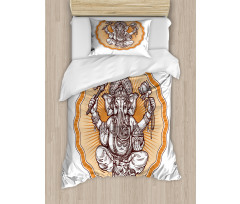 Flower Hippie with Animal Duvet Cover Set