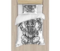 Folk Themed Symbol Timeless Duvet Cover Set