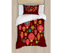 Lanterns Knots Duvet Cover Set