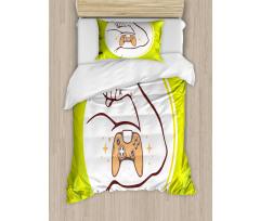 Strong Man Arm Joystick Duvet Cover Set