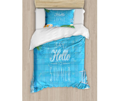 Summer Season Slogan Duvet Cover Set